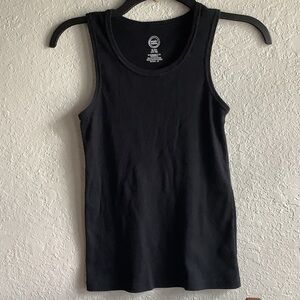 Wonder Nation Girl Solid Black Tank Top (2 items bundle)